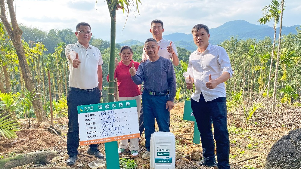 富力施魚蛋白肽有機水溶肥料，多場試驗示范證明其效果顯著